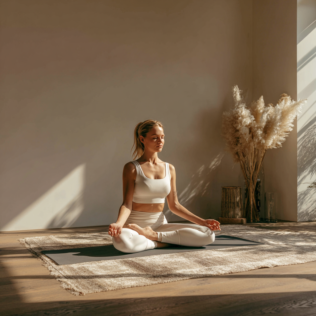 Practică yoga în natură